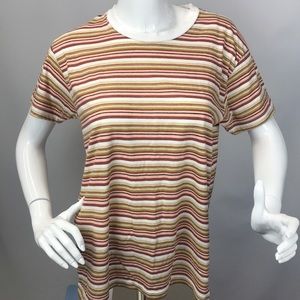 Urban Outfitters Multi Color Striped T-Shirt
